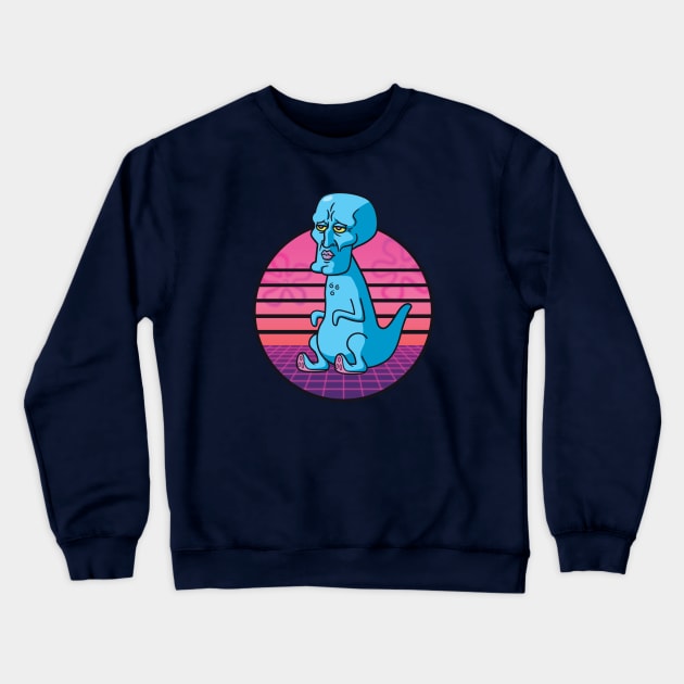 Handsome Squidasaurus Rex Crewneck Sweatshirt by narmidude